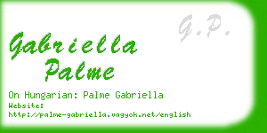 gabriella palme business card